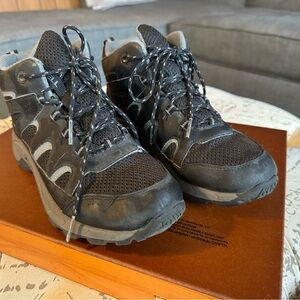 Black Merrell Boys Hiking Shoes